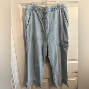 Y2K Jones New York Light Blue Cargo Jeans
